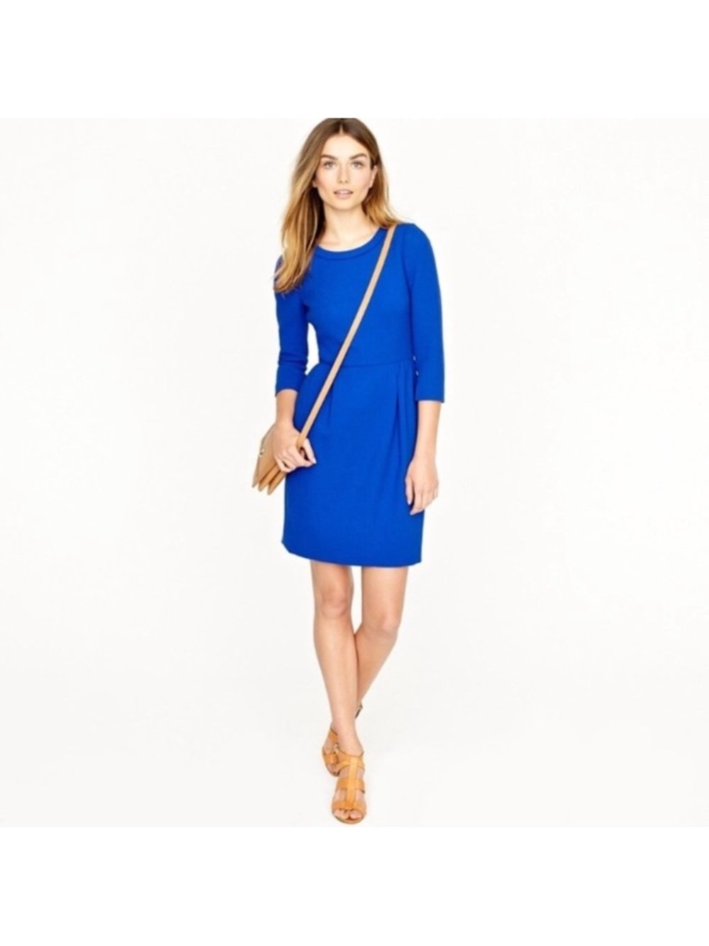 J.Crew Women’s Cobalt Royal Blue Teddie Dress Size 10
